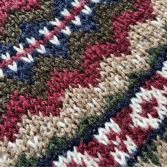 Vintage Apollo Rossi Men’s Fair Isle Sweater Size Medium Pattern Knit - Picture 7 of 8